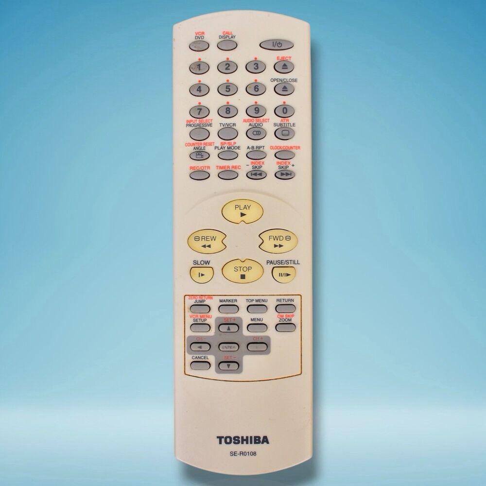 genuine oem toshiba se-r0108 tv / dvd player remote control